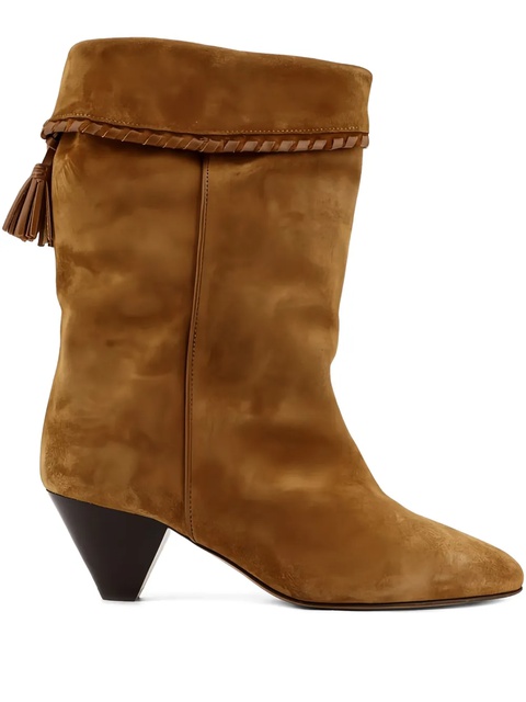ISABEL MARANT 55mm Dalby braided-tassel suede boots - Brown - zdjęcie produktu nr 2