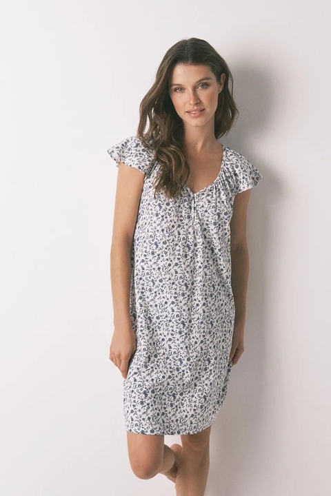 women'secret koszula nocna bawełniana damska kolor zielony bawełniana 4442111 - zdjęcie produktu nr 1