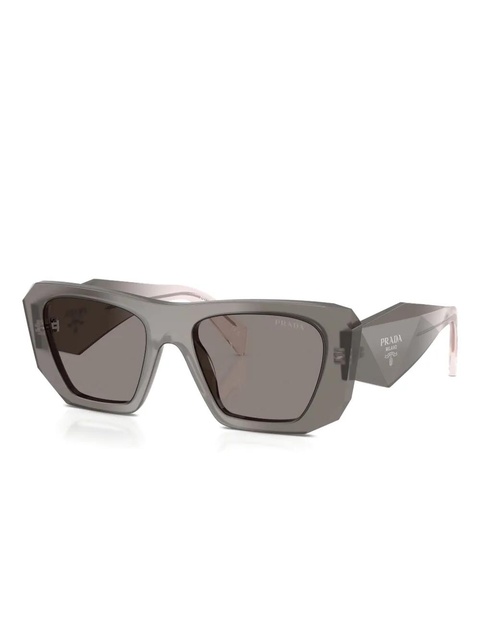 Prada Eyewear Symbole geometric-frame sunglasses - Grey - zdjęcie produktu nr 1