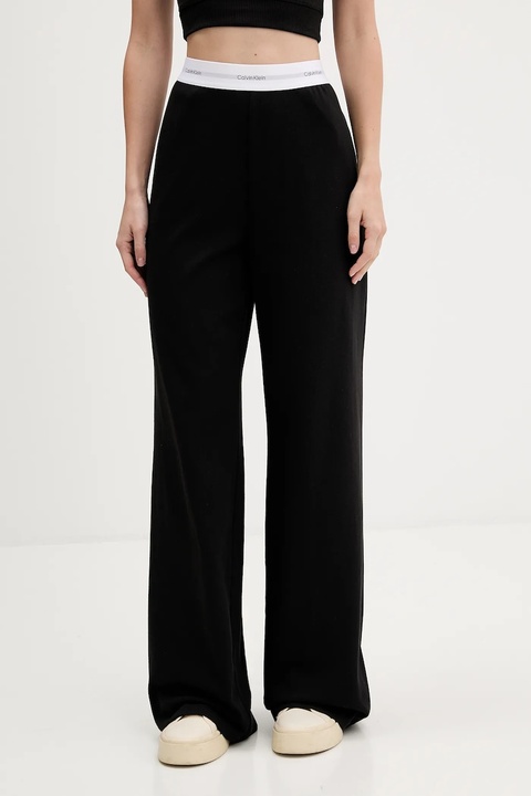 Calvin Klein Underwear spodnie dresowe bawełniane kolor czarny gładkie LV00QS7518 - zdjęcie produktu nr 1