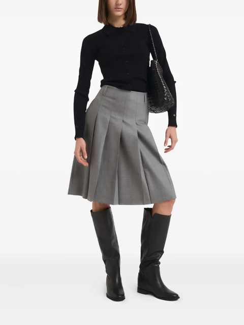 Max Mara pleated midi skirt - Grey - zdjęcie produktu nr 2