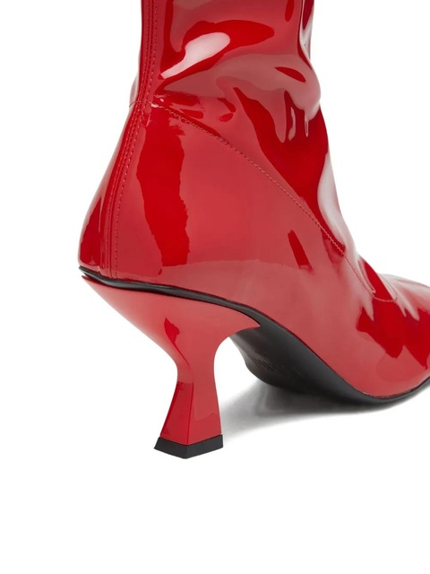 Diesel 75mm Amber logo-plaque ankle boots - Red - zdjęcie produktu nr 2