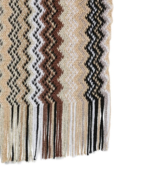 Missoni zigzag fringed scarf - Gold - zdjęcie produktu nr 2