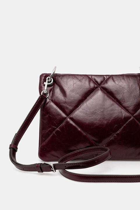 Tory Burch torebka skórzana Kira Diamond Quilt kolor fioletowy 174842.500 - zdjęcie produktu nr 2