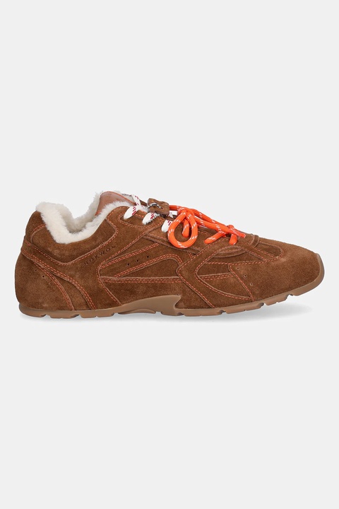 Nokwol sneakersy zamszowe Atlas damskie kolor brązowy Atlas - zdjęcie produktu nr 2