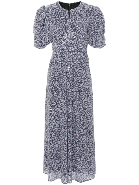 ROTATE BIRGER CHRISTENSEN sequinned printed maxi dress - Purple - zdjęcie produktu nr 1