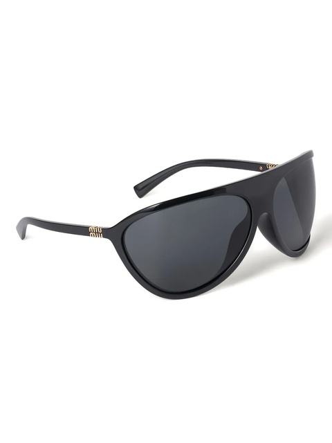 Miu Miu Eyewear geometric-frame sunglasses - Black - zdjęcie produktu nr 1