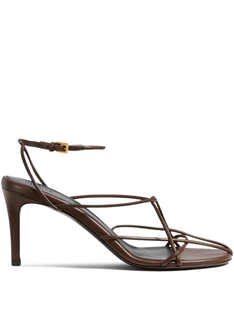 KHAITE 750mm Loulou strappy leather sandal - Brown - zdjęcie produktu nr 1