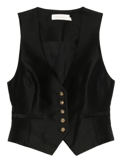 ZIMMERMANN buttoned adjustable waistcoat - Black - zdjęcie produktu nr 2