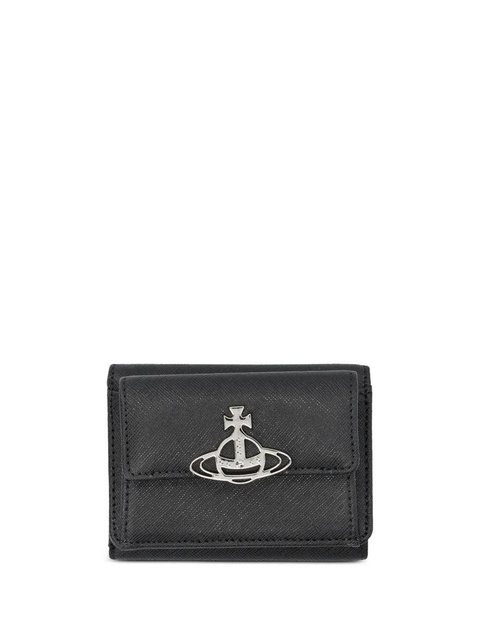 Vivienne Westwood Orb plaque trifold wallet - Black - zdjęcie produktu nr 1