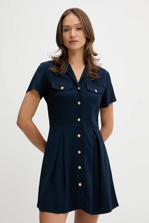 Tommy Hilfiger sukienka kolor granatowy mini prosta WW0WW45819 - zdjęcie produktu nr 1
