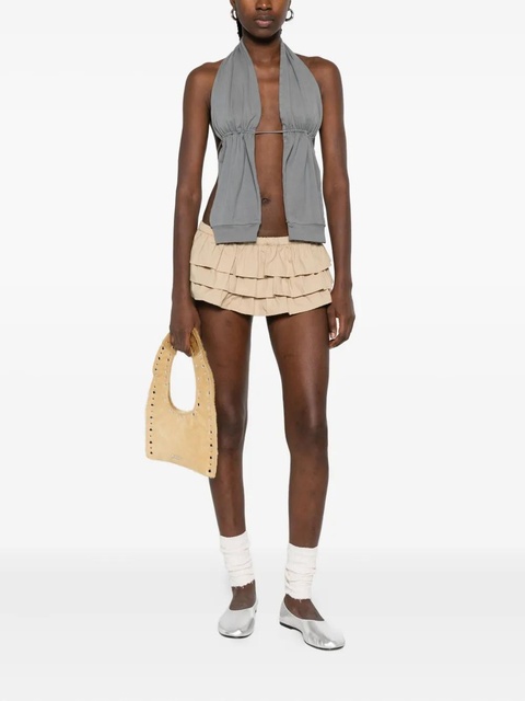 Gimaguas ruffled cotton mini skort - Neutrals - zdjęcie produktu nr 1