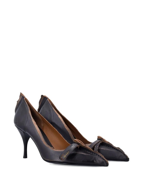 Prada 85mm pointed-toe heeled pumps - Black - zdjęcie produktu nr 1
