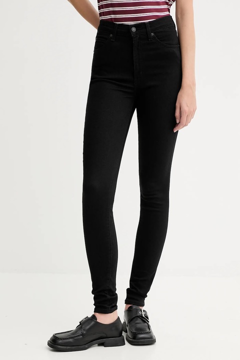 Levi's jeansy RETRO HIGH SKINNY damskie kolor czarny - zdjęcie produktu nr 1