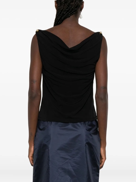 Aje Peyton cowl-neck tank top - Black - zdjęcie produktu nr 1