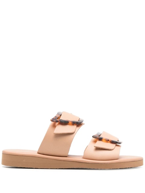 Ancient Greek Sandals buckle-embellished flat sandals - Neutrals - zdjęcie produktu nr 1