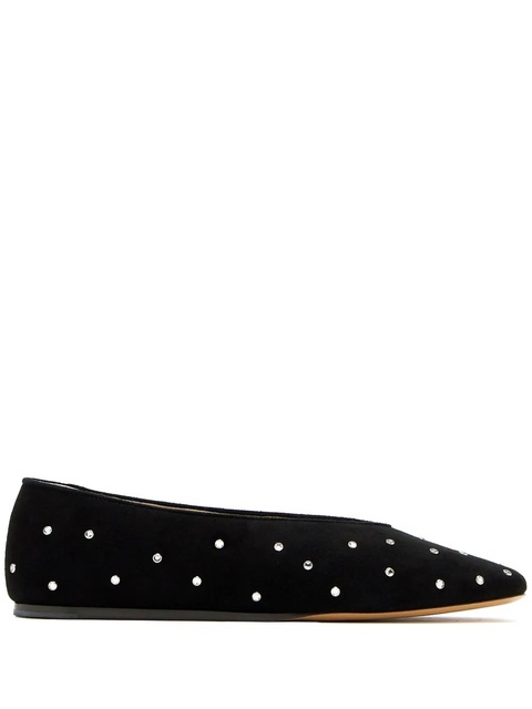 Le Monde Beryl suede ballerina shoes - Black - zdjęcie produktu nr 1