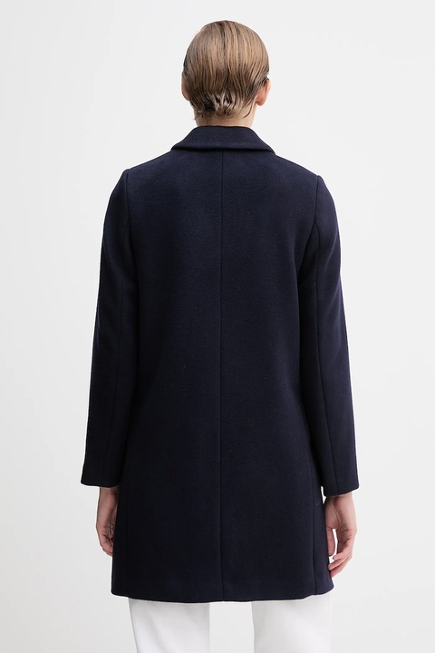 United Colors of Benetton płaszcz z dodatkiem wełny kolor granatowy 2V0PDN062 - zdjęcie produktu nr 2