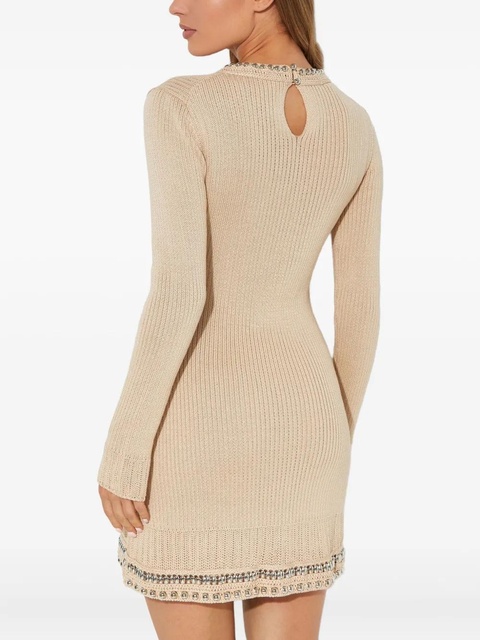Rabanne long sleeve mini dress - Neutrals - zdjęcie produktu nr 2