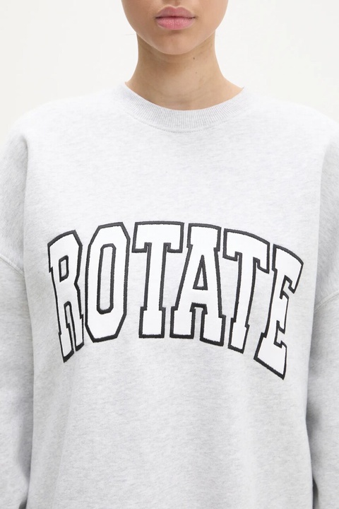 Rotate bluza bawełniana damska kolor szary z aplikacją 1134271473 - zdjęcie produktu nr 2