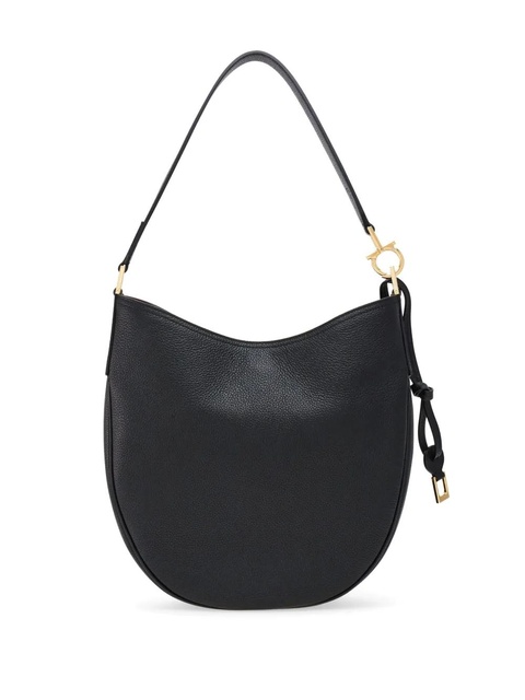 Ferragamo North-South leather shoulder bag - Black - zdjęcie produktu nr 2