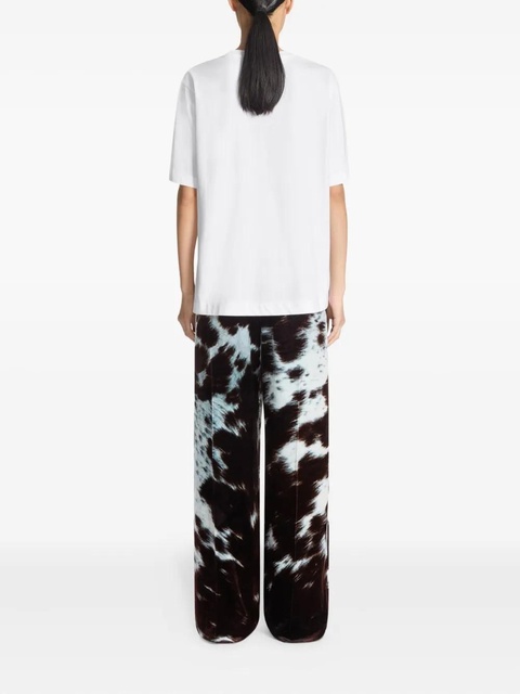 DRIES VAN NOTEN cowhide-print trousers - Black - zdjęcie produktu nr 2