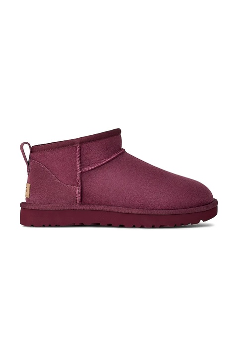UGG śniegowce zamszowe Classic Ultra Mini kolor różowy 1116109.BNTM - zdjęcie produktu nr 1