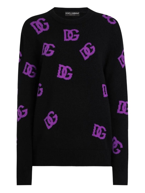 Dolce & Gabbana DNA wool DG-logo sweater - Black - zdjęcie produktu nr 1