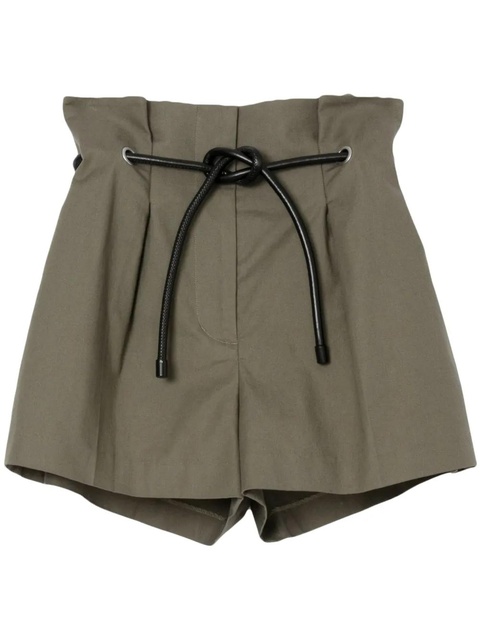3.1 Phillip Lim Origami belted shorts - Green - zdjęcie produktu nr 1