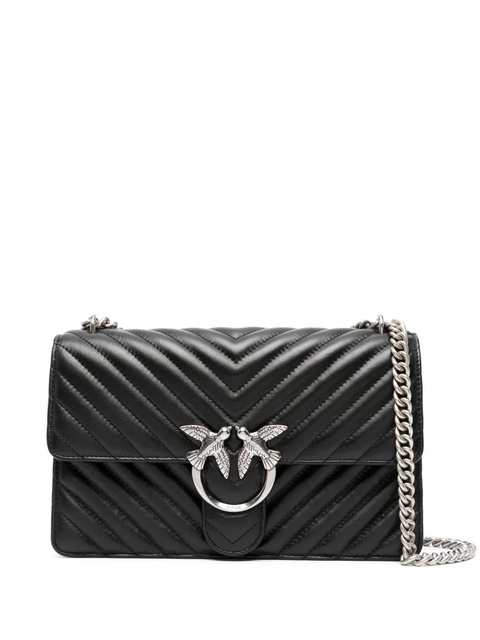 PINKO Love Bird quilted shoulder bag - Black - zdjęcie produktu nr 1