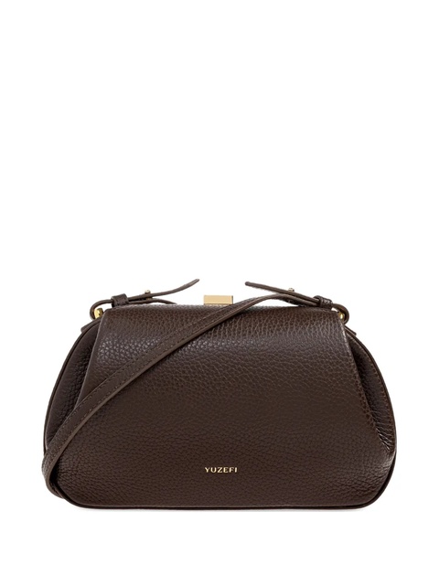 Yuzefi leather clasp-detail shoulder bag - Brown - zdjęcie produktu nr 1