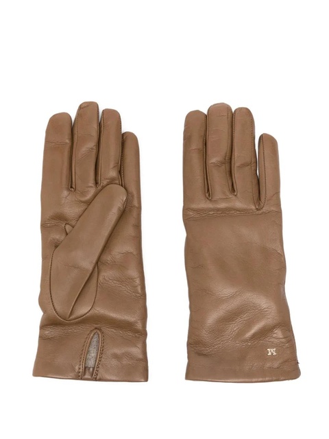 Max Mara leather gloves - Brown - zdjęcie produktu nr 1