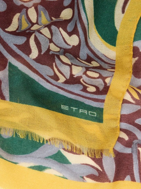 ETRO paisley floral scarf - Yellow - zdjęcie produktu nr 1