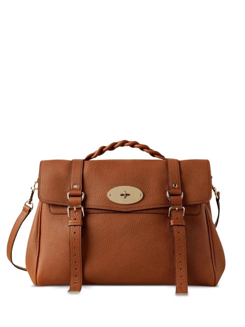 Mulberry braided-handle leather tote bag - Brown - zdjęcie produktu nr 1
