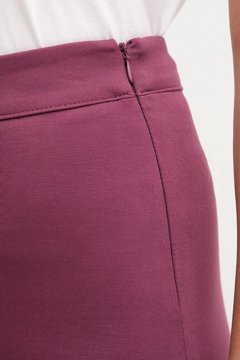 United Colors of Benetton spodnie damskie kolor fioletowy proste high waist 47CKDF0A1 - zdjęcie produktu nr 2