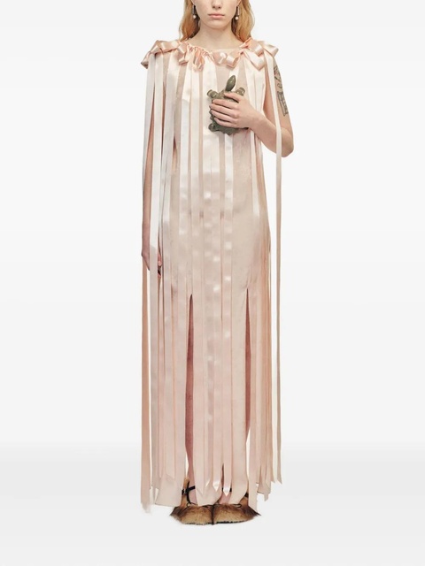 Simone Rocha ribbon tie maxi dress - Neutrals - zdjęcie produktu nr 2
