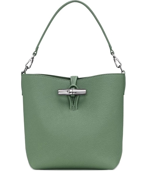Longchamp Le Roseau textured leather bucket bag - Green - zdjęcie produktu nr 1
