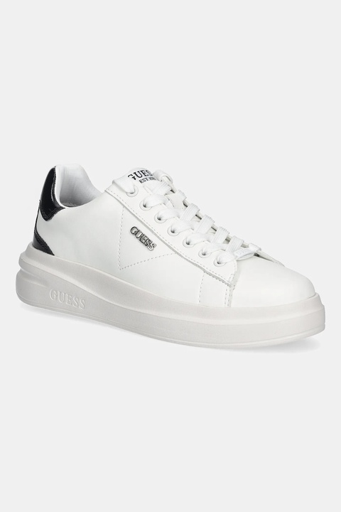Guess sneakersy skórzane ELBINA10 damskie kolor biały FLFE10 PEL12 - zdjęcie produktu nr 1