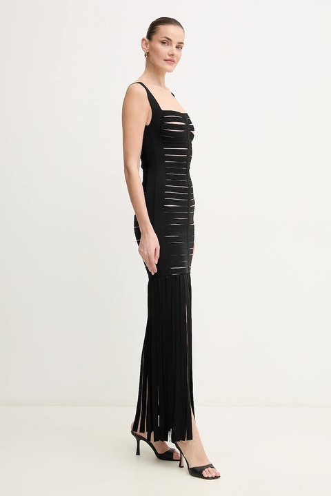 Herve Leger sukienka Alessandra kolor czarny mini dopasowana FFR8513700 - zdjęcie produktu nr 2