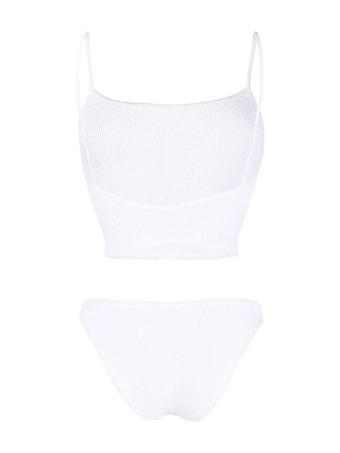 Hunza G Strap crinkle-knit tankini - White - zdjęcie produktu nr 2