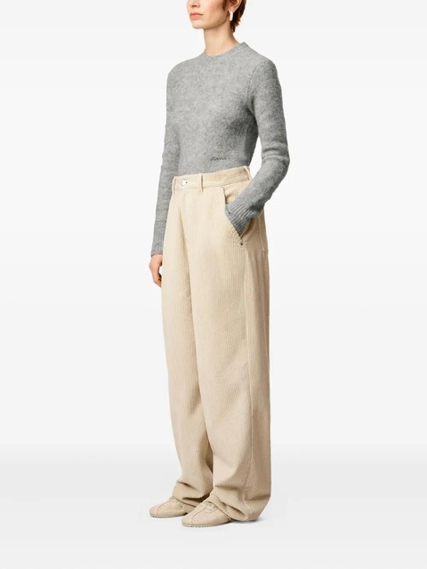 AMI Paris cotton wide-leg trousers - Neutrals - zdjęcie produktu nr 2