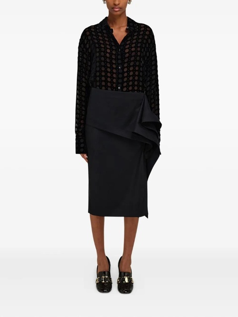 Ferragamo asymmetric skirt - Black - zdjęcie produktu nr 2