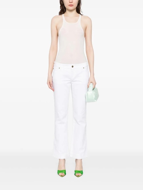 Gucci graphic-print flared jeans - White - zdjęcie produktu nr 2