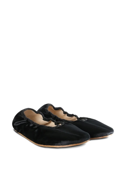 The Row velvet ballet flats - Black - zdjęcie produktu nr 1