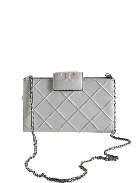 Tory Burch mini Fleming quilted chain cross body bag - White - zdjęcie produktu nr 2