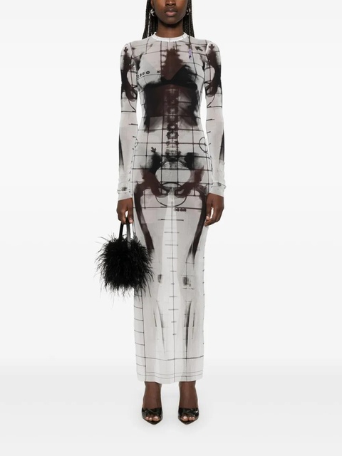 Jean Paul Gaultier Squeletor maxi dress - White - zdjęcie produktu nr 2