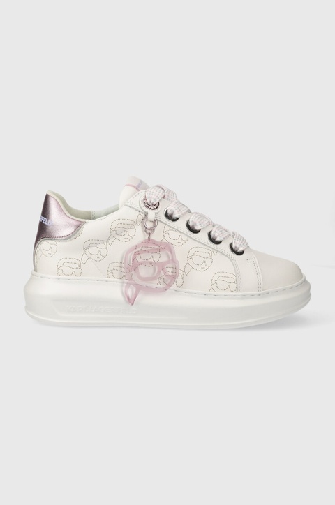 Karl Lagerfeld sneakersy skórzane KAPRI NFT kolor biały KL62522 - zdjęcie produktu nr 1