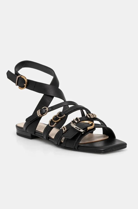 Pinko sandały skórzane Marli damskie kolor czarny SD0317 P001 Z99 - zdjęcie produktu nr 1