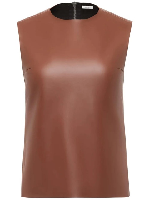 JW Anderson sleeveless leather top - Brown - zdjęcie produktu nr 1