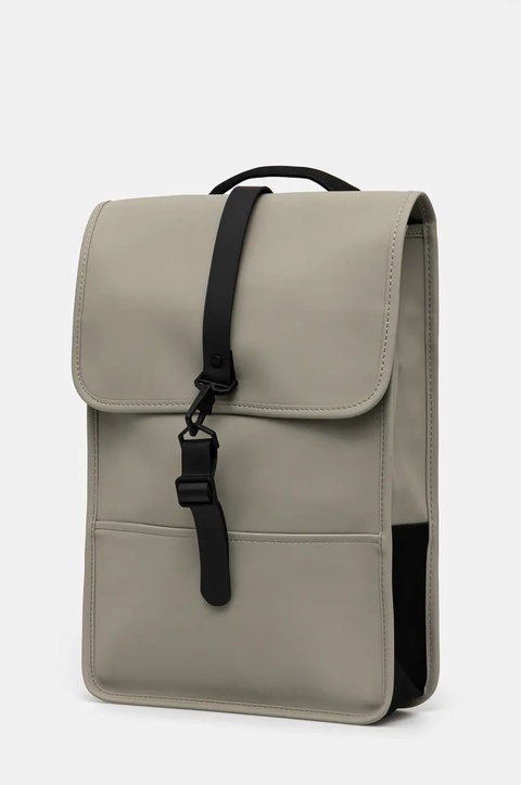 Rains plecak Backpack Mini W3 kolor zielony duży gładki 13020 - zdjęcie produktu nr 1